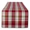 Mountain Trail Plaid Reversible Embellished Table Runner 14" x 108"